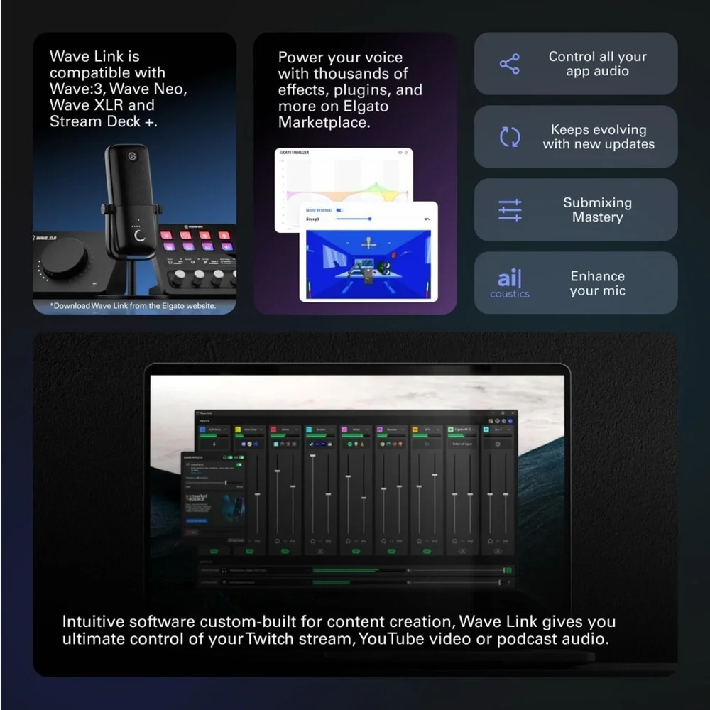 Black USB Microphone